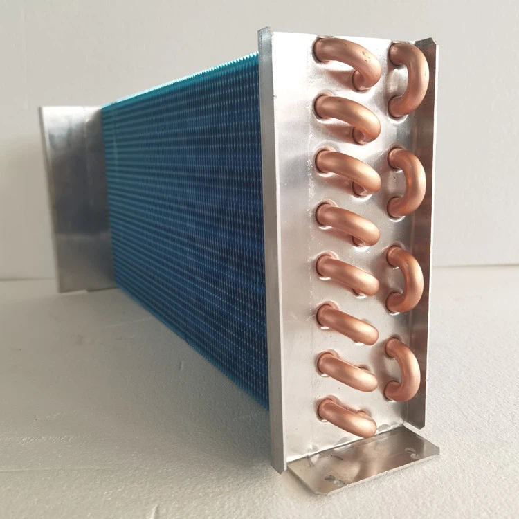 Copper Tube Plate Fin Split AC Cooling Coil Evaporator